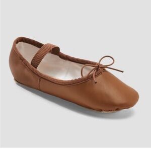 New Danskin chocolate ballet dance shoes size 12
